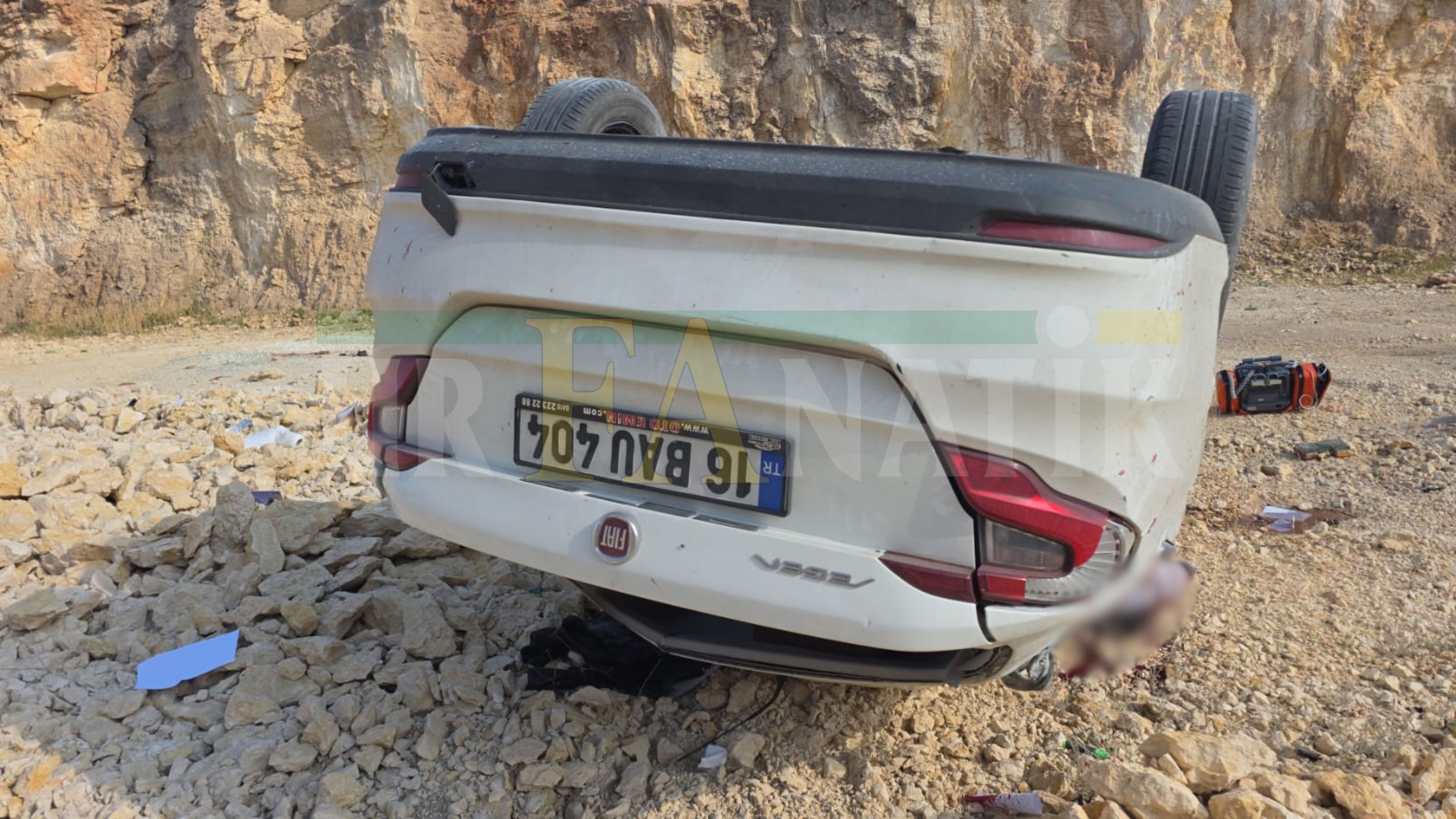 Şanlıurfa'da otomobilin şarampole devrilmesi sonucu bir kişi öldü