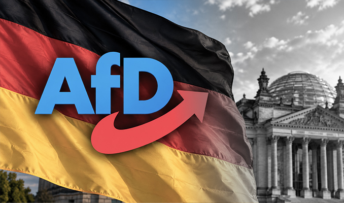 Almanya'da AfD'nin oy oranı anketlerde ilk kez yüzde 29,5'e yükseldi