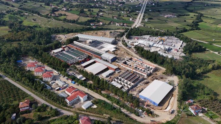Samsun'daki içme suyu arıtma tesisi yatırımında fiziki gerçekleşme yüzde 72 oldu