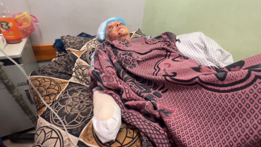 Gazze sahilindeki saldırıda 70 yaşındaki Leyla Murteca ağır yaralandı