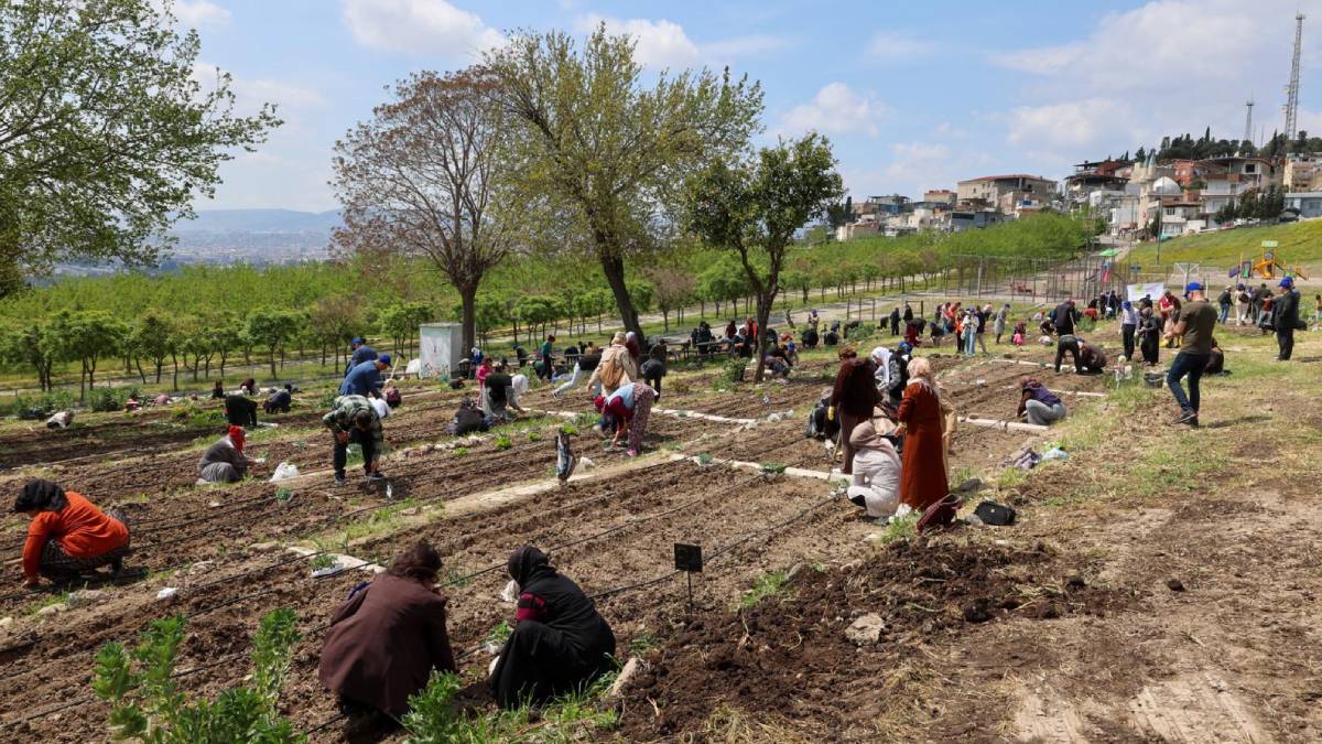 İzmir'de Mahalle Bostanları projesinin beşinci alanı Buca'da kuruluyor