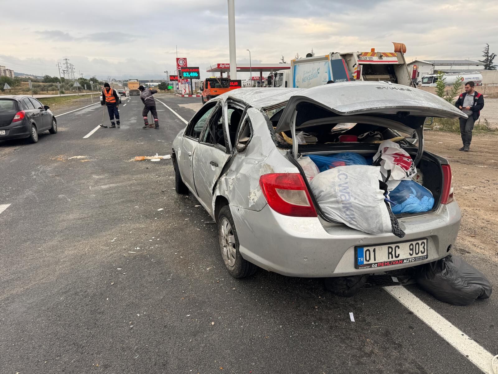 Nevşehir-Aksaray yolunda iki otomobilin çarpışması sonucu 7 kişi yaralandı