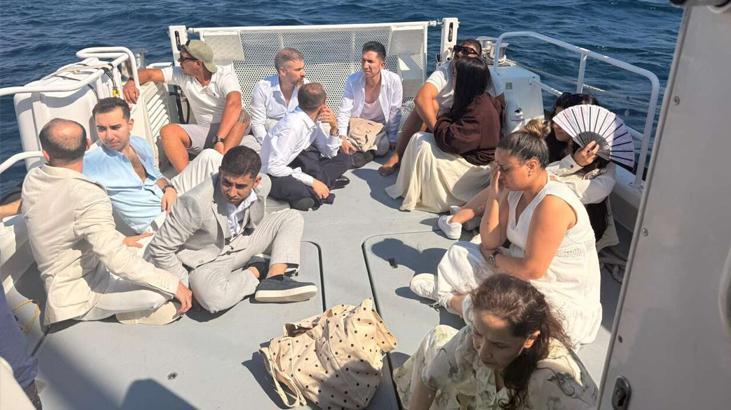 Milas açıklarında düzenlenen operasyonda 14 kişi yakalandı