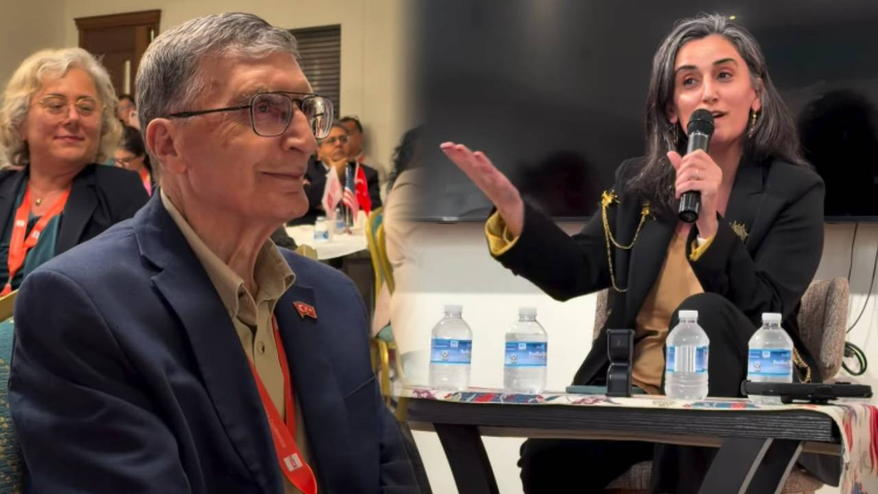 Aziz Sancar ve Canan Dağdeviren ABD'deki konferansta bir araya geldi