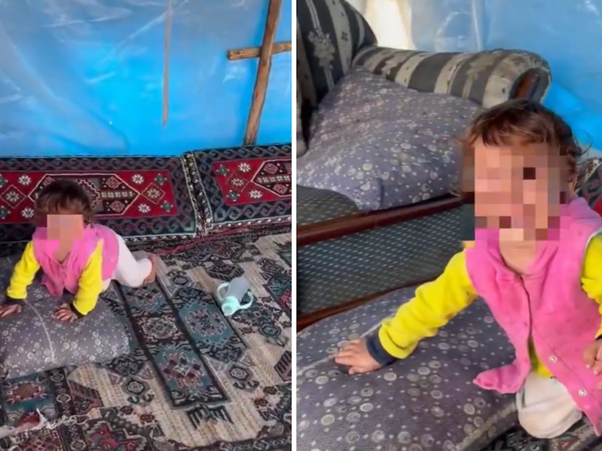 Yemek yardımı için gidilen evde bebeğin ayağı iple bağlandı
