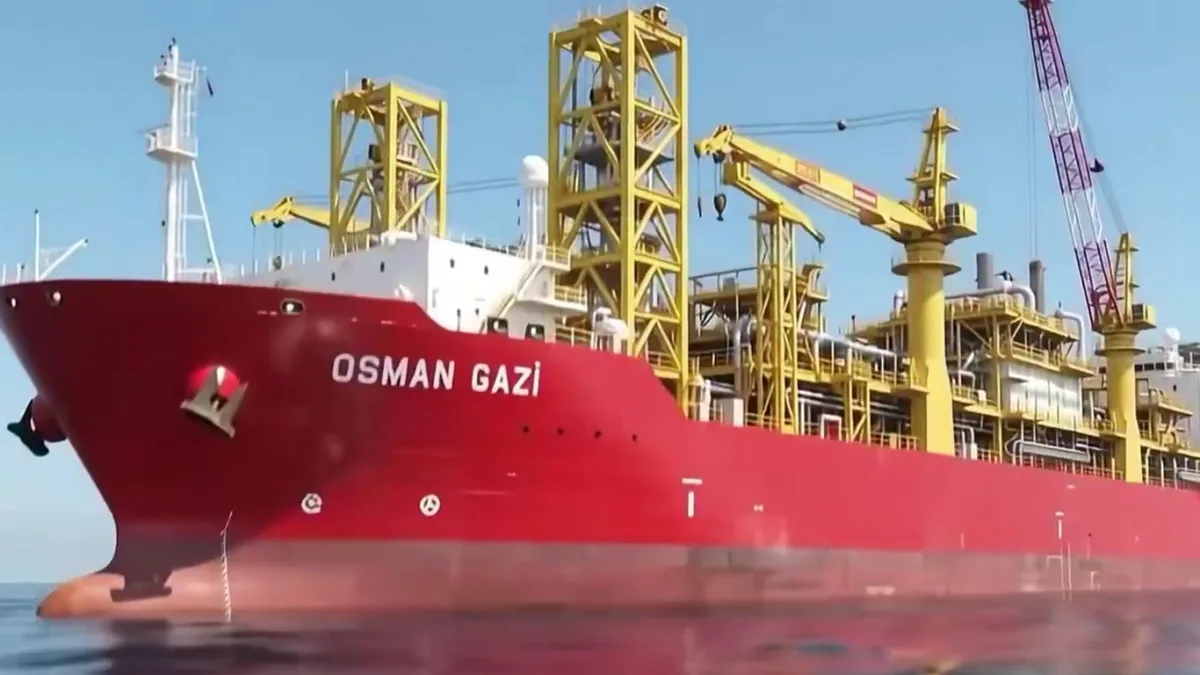 Osman Gazi platformu Sakarya Gaz Sahası'nda üretimi artırmak için yola çıkıyor
