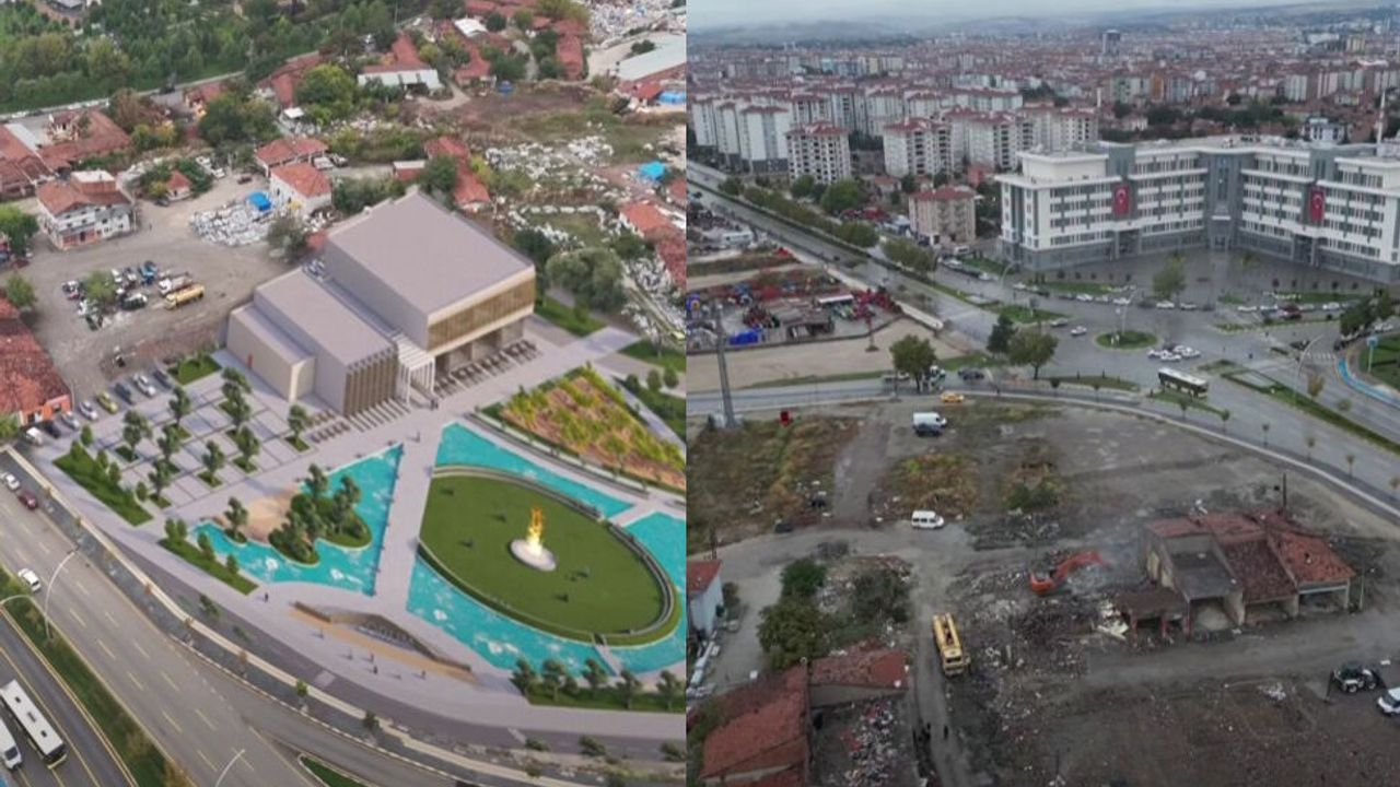 Çorum'da Genç Park projesi için yıkım ve kamulaştırma çalışmaları sürüyor