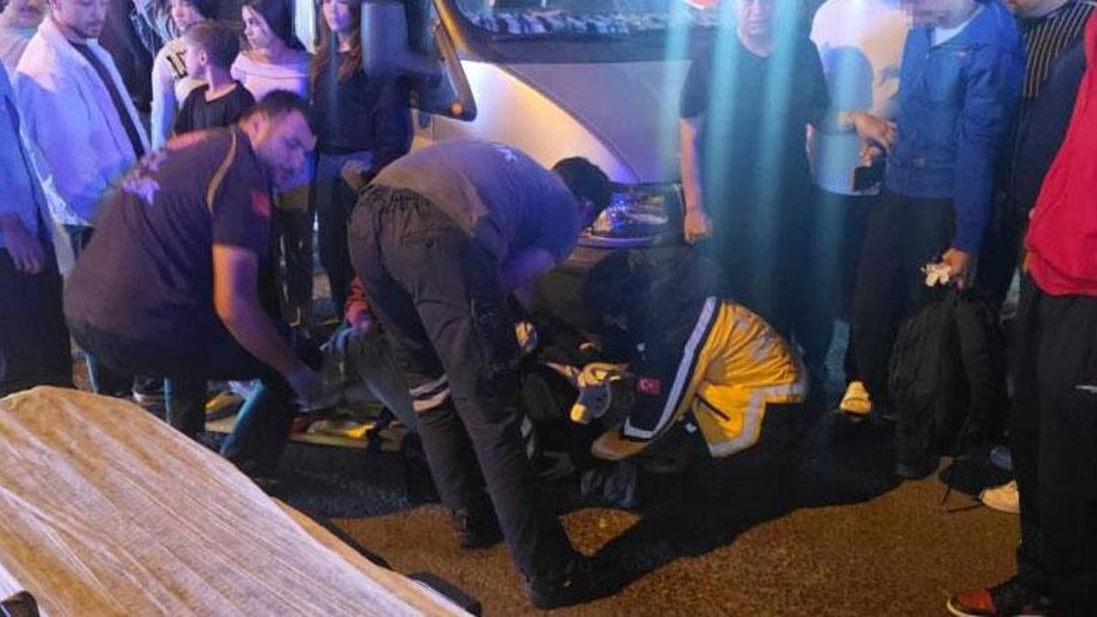 Zonguldak Ereğli'de motosikletin çarptığı anne yaralandı