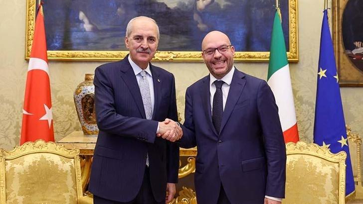 Kurtulmuş Roma'da Fontana ile parlamentolar arası iş birliğini görüştü