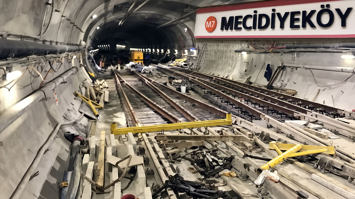 M7 Mecidiyeköy metro istasyonunun aralık ayında açılması planlanıyor