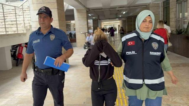 Samsun'da alışveriş merkezinde hırsızlık yapan kadın tutuklandı