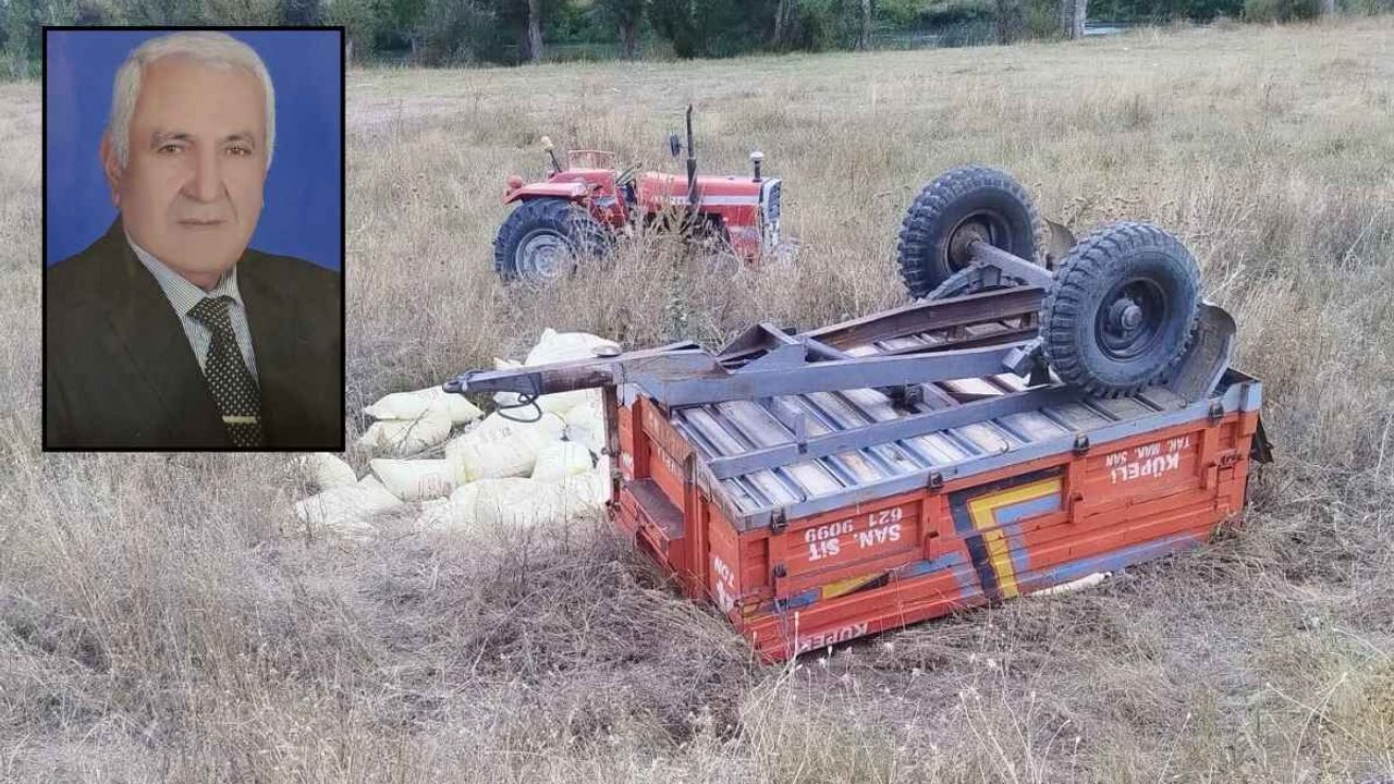 Kayseri Tomarza'da traktör şarampole devrildi: 1 ölü