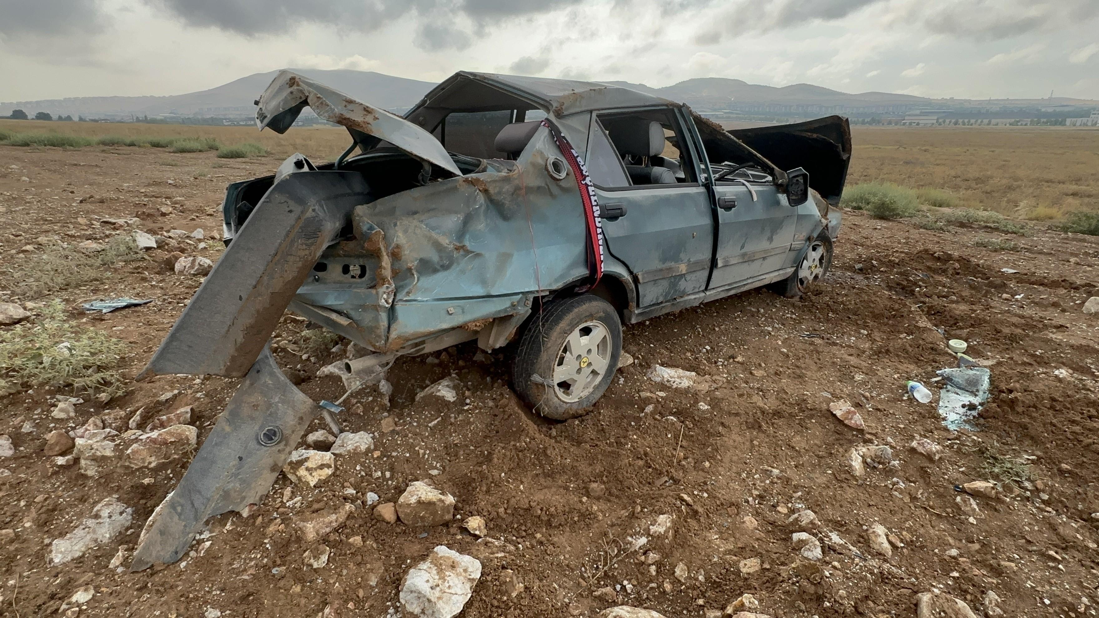 Elazığ-Baskil yolunda kontrolden çıkan otomobil takla attı: 1 ölü