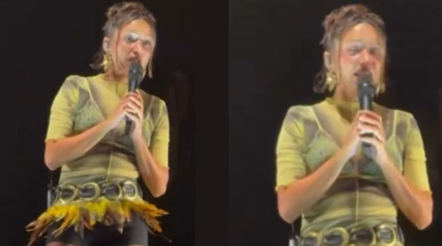 Zeynep Bastık Aydın'daki konserinde seyirciler arasında çıkan kavgaya tepki gösterdi
