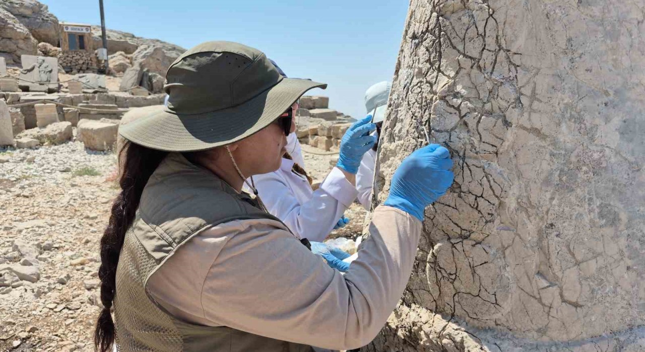 Nemrut Dağı'ndaki tarihi heykeller nanoteknoloji ile güçlendiriliyor