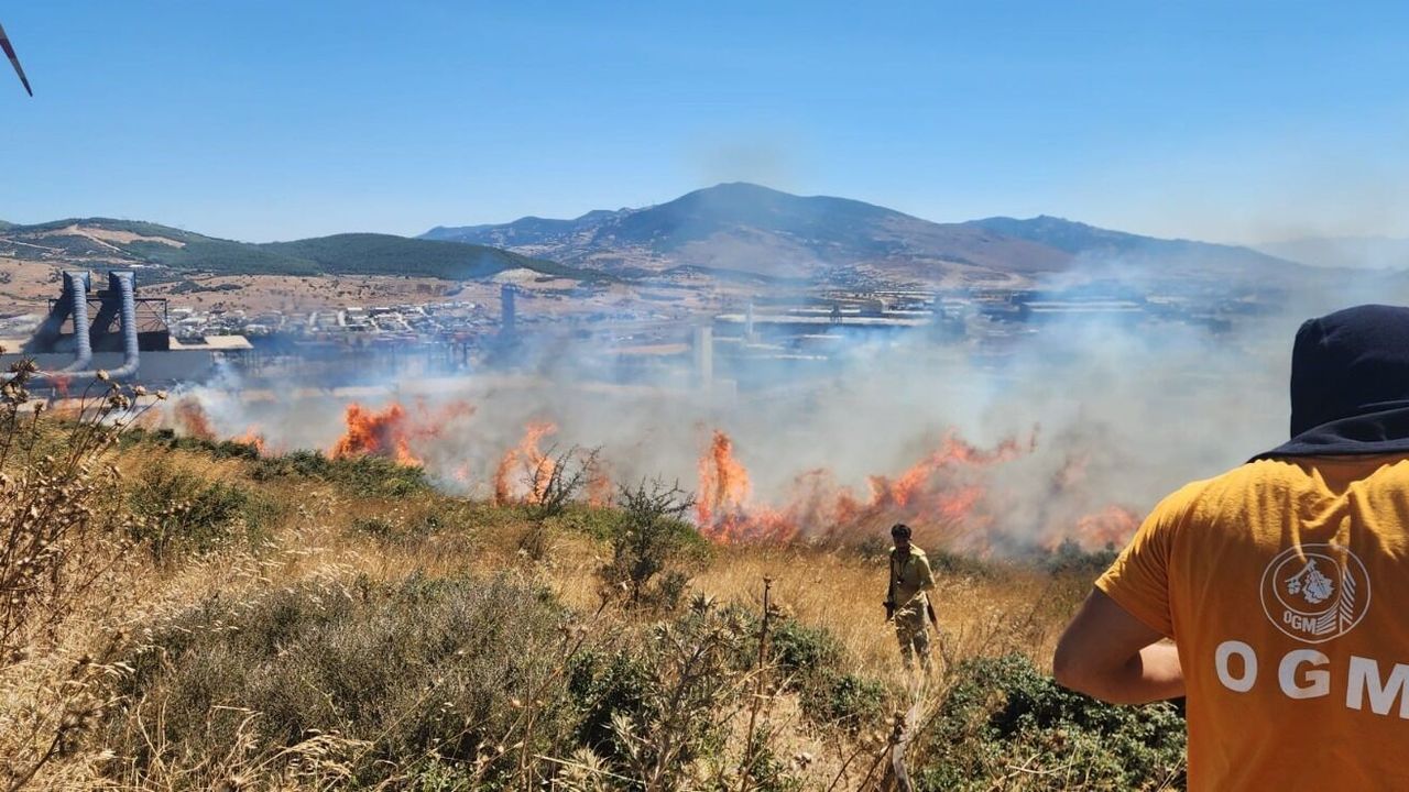 İzmir Aliağa'da sanayi bölgesindeki yangın kontrol altına alındı