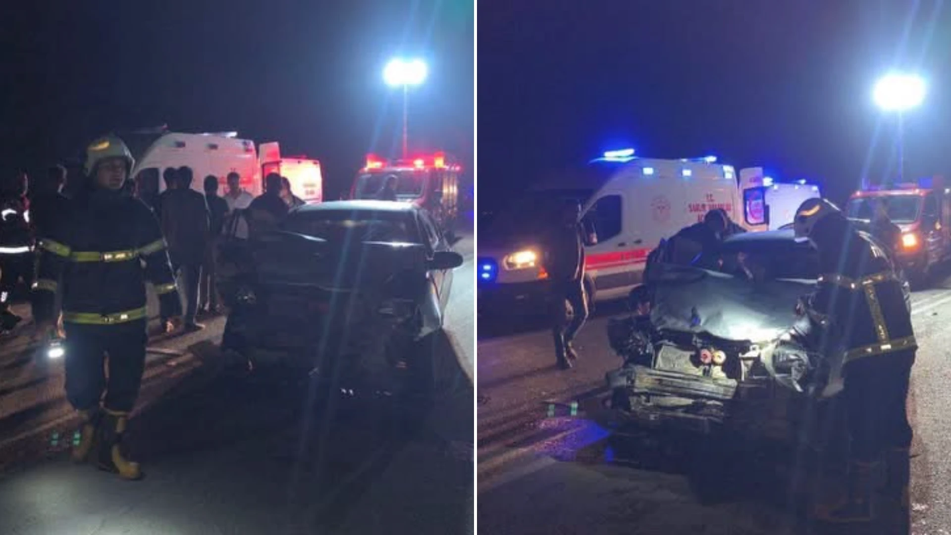 Hatay'da iki otomobilin çarpışması sonucu 5 kişi yaralandı