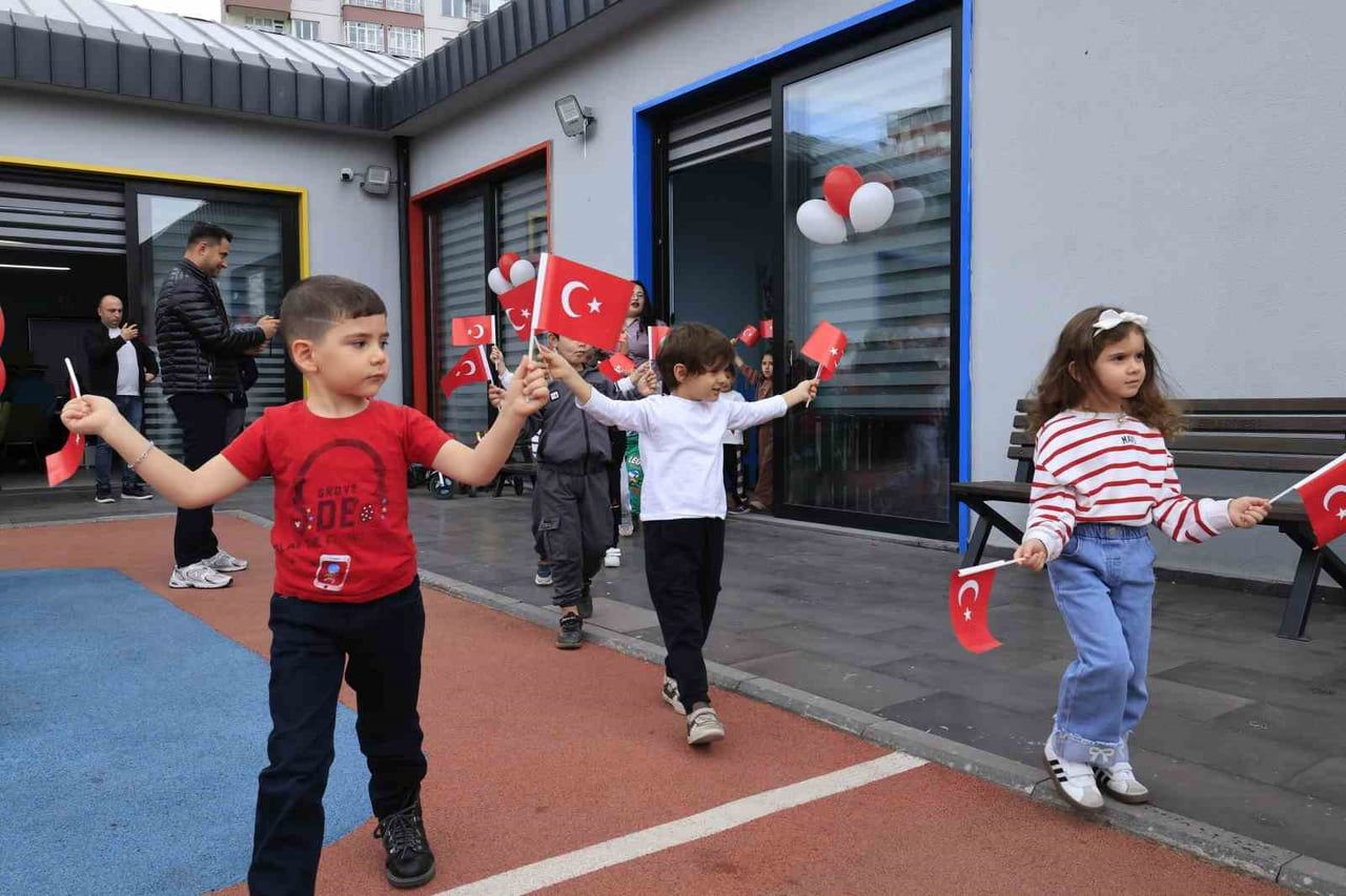 Kayseri'de çocuk kütüphanesinde 29 Ekim Cumhuriyet Bayramı kutlandı