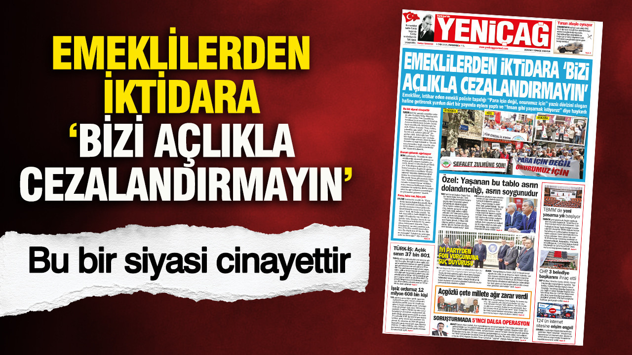 Emekliler ekonomik zorluklar ve geçim sıkıntısı nedeniyle eylem yaptı