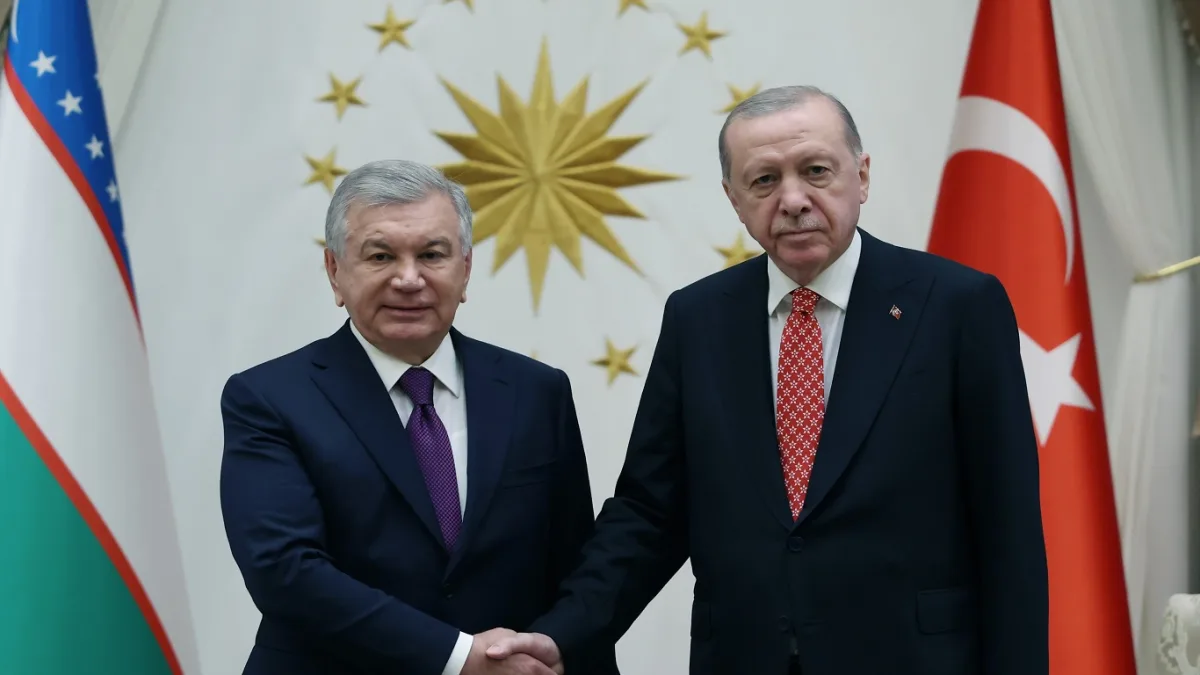 Erdoğan ve Mirziyoyev ikili ilişkileri ve bölgesel konuları görüştü