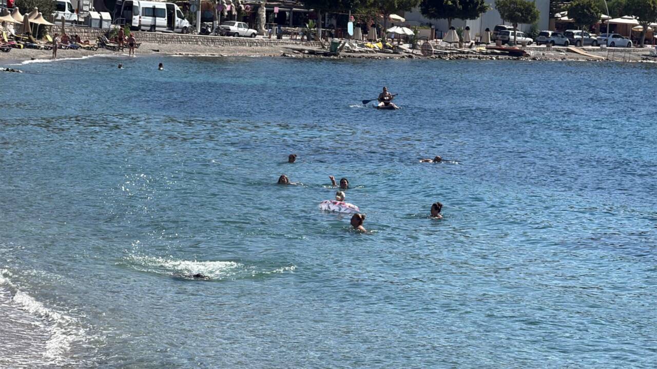 Bodrum'da ekim ayında hava sıcaklığı 28, deniz suyu 24 derece ölçüldü