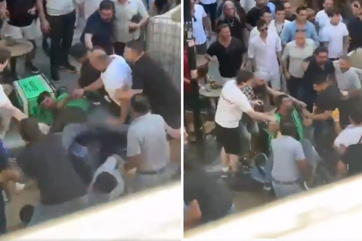 Kadıköy'de bir grup kuryeye saldırdı