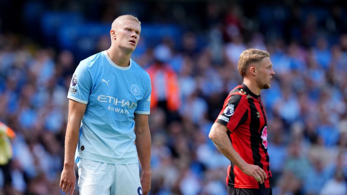 Manchester City, Bournemouth'u son dakikalarda 2-1 mağlup etti