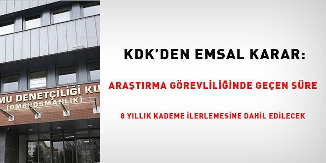 KDK, araştırma görevlisi sürelerinin kademe hesabına dahil edilmesine karar verdi