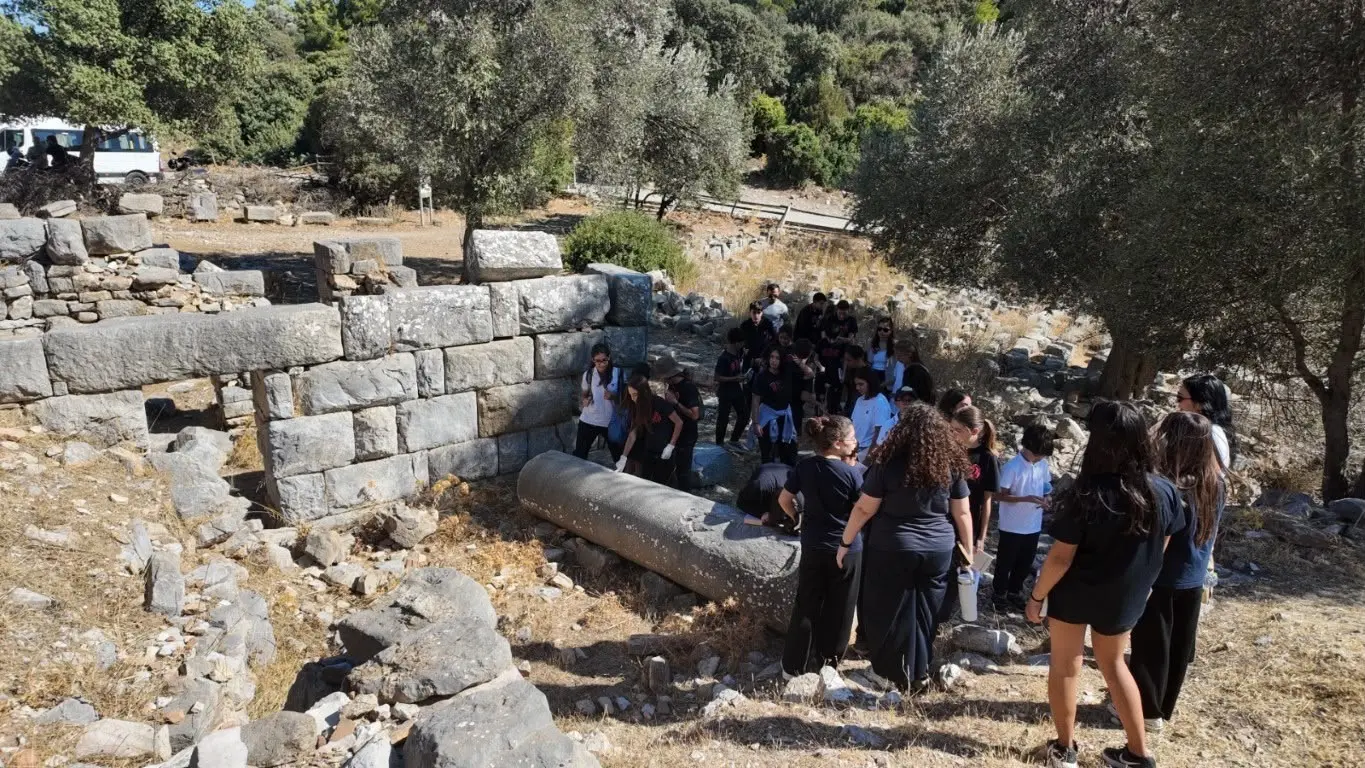 Bodrum'da öğrenciler Pedasa Antik Kenti'nde Leleg Uygarlığını inceledi