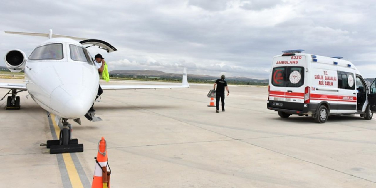 Şırnak'ta kalp hastası yenidoğan bebek ambulans uçakla Ankara'ya sevk edildi