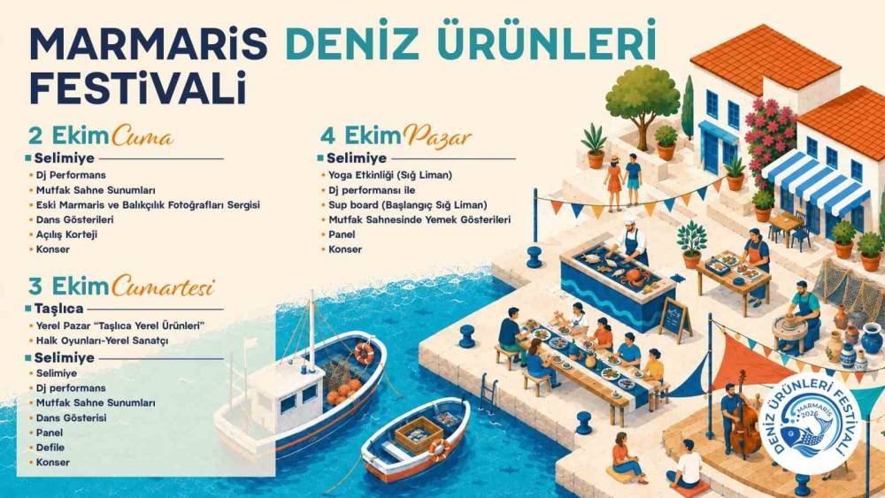 Marmaris Deniz Ürünleri Festivali 2-4 Ekim tarihlerinde düzenlenecek