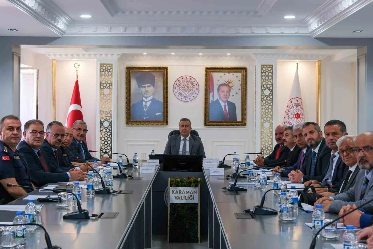 Karaman'da üniversite güvenliği için koordinasyon toplantısı yapıldı
