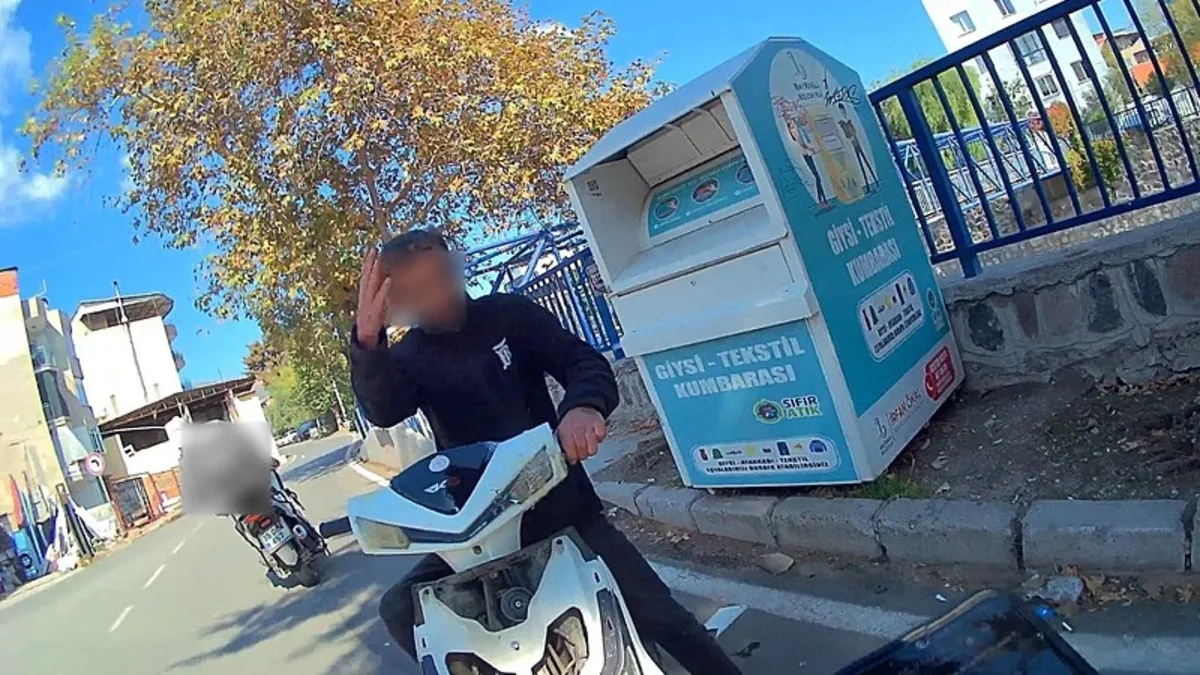 İzmir'de ehliyetsiz sürücü kuryeye çarptıktan sonra olay yerinden kaçtı